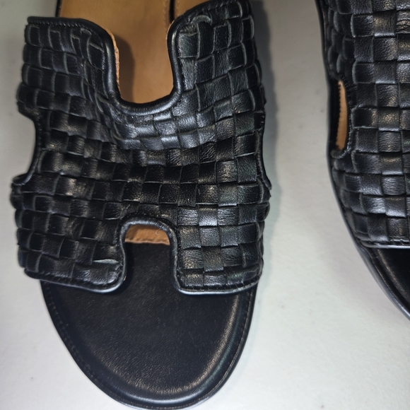 LDP Black Woven Women's Slide Sandals - Picture 6 of 9